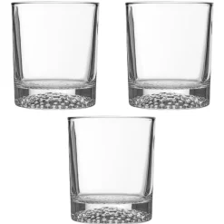 Gifi Verre à whisky fond martelé x3