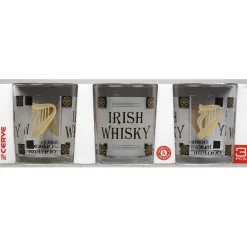 Gifi Verre à whisky "Irish Whisky" x3