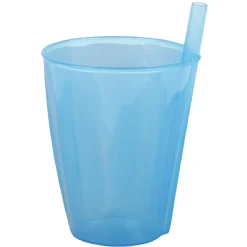 Gifi Verre avec paille intégrée transparent