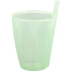 Gifi Verre avec paille intégrée transparent