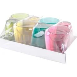 Gifi Verre bas coloré en verre 23 cl x 8