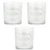 Gifi Verre bas la maison vintage x 3