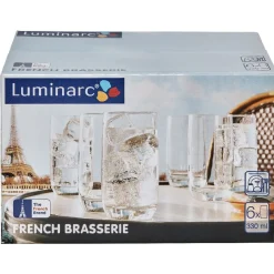 Gifi Verre bas Luminarc x6 ver 33cl