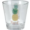 Gifi Verre bas style tropical motif ananas 25cl