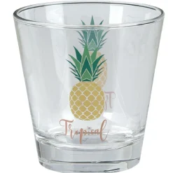 Gifi Verre bas style tropical motif ananas 25cl