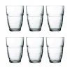 Gifi Verre bas transparent 26 cl x6