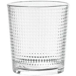 Gifi Verre bas transparent martelé 28cl x6