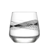 Gifi Verre bas transparent motif ligne noire 34,5 cl