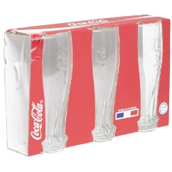 Gifi Verre Coca-Cola transparent x3