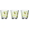 Gifi Verre conique bas motif exotique 25,5 cl x3