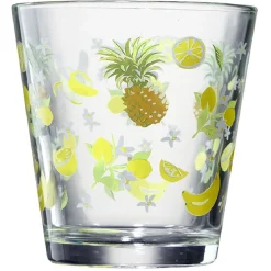 Gifi Verre conique bas motif exotique 25,5 cl x3