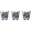 Gifi Verre conique bas motif feuillage 25,5 cl x3