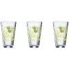 Gifi Verre conique haut motif exotique 32,5 cl x3