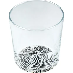 Gifi Verre décor fleuri X3