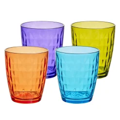 Gifi Verre gobelet coloré uni x 4