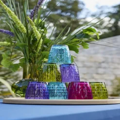 Gifi Verre gobelet coloré uni x 4