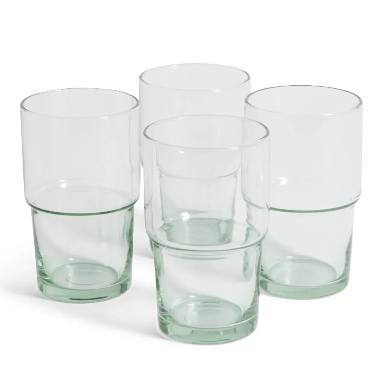 Gifi Verre haut 44cl en verre recyclé transparent Ø7,7xH13cm