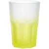 Gifi Verre haut effet givré jaune fluo 40 cl - Frozen