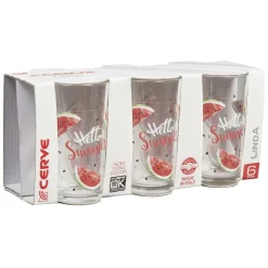 Gifi Verre haut pastèque Hello Summer x 6