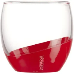 Gifi Verre Laguiole Evolution petit modèle transparent et rouge 34,5 cl