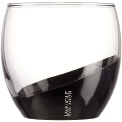 Gifi Verre Laguiole Evolution petit modèle transparent et noir 34,5 cl