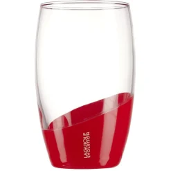 Gifi Verre Laguiole Evolution grand modèle transparent et rouge 36,5 cl