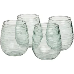 Gifi Verre plastique transparent Ø9xH11cm x4