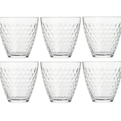 Gifi Verre transparent design point relief 25 cl x12