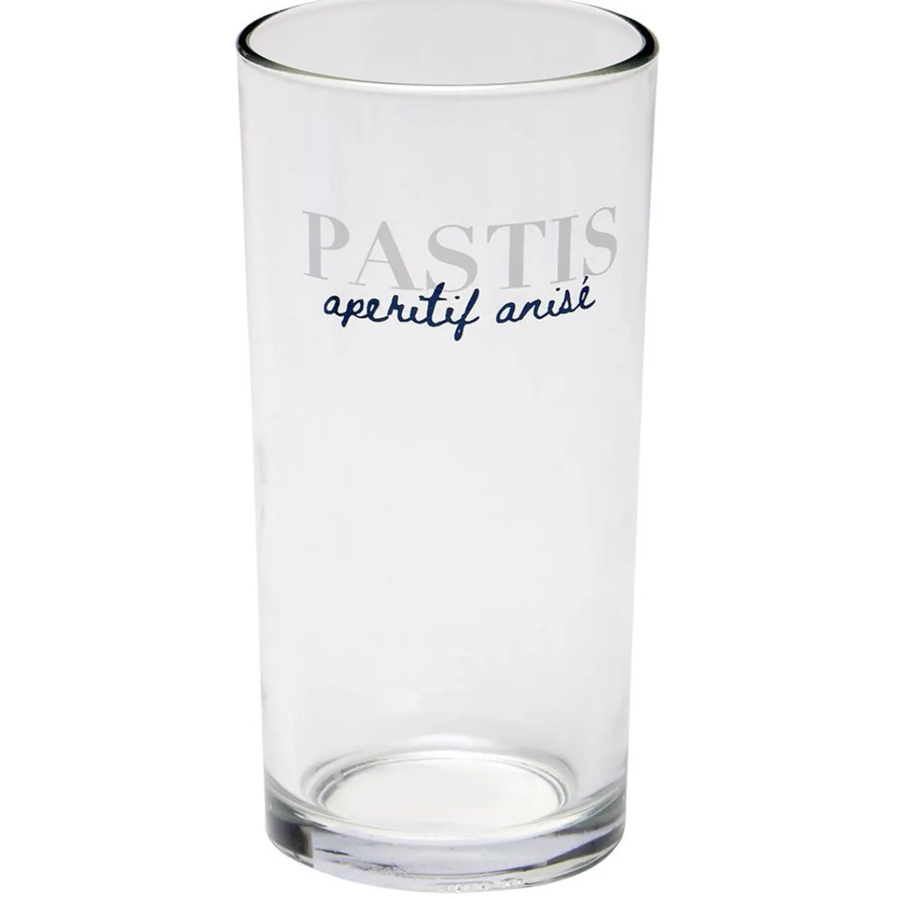 Gifi Verre tubo avec inscription Pastis apéritif anisé 25cl