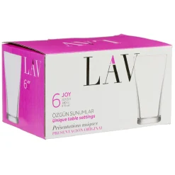 Gifi Verrine LAV en verre transparent 14 cl x6