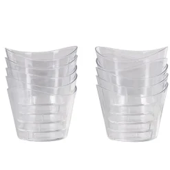 Gifi Verrine ovale en plastique réutilisable x10