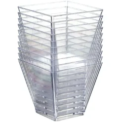 Gifi Verrine x50 + mini-cuillère x50 réutilisable transparent