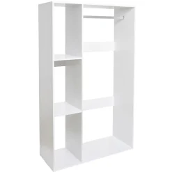 Gifi Rangement|Vestiaire en bois blanc