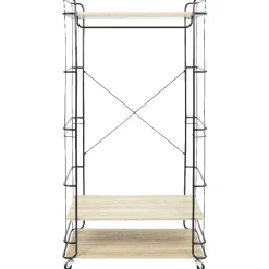 Gifi Rangement|Vestiaire portant range chaussures noir et beige